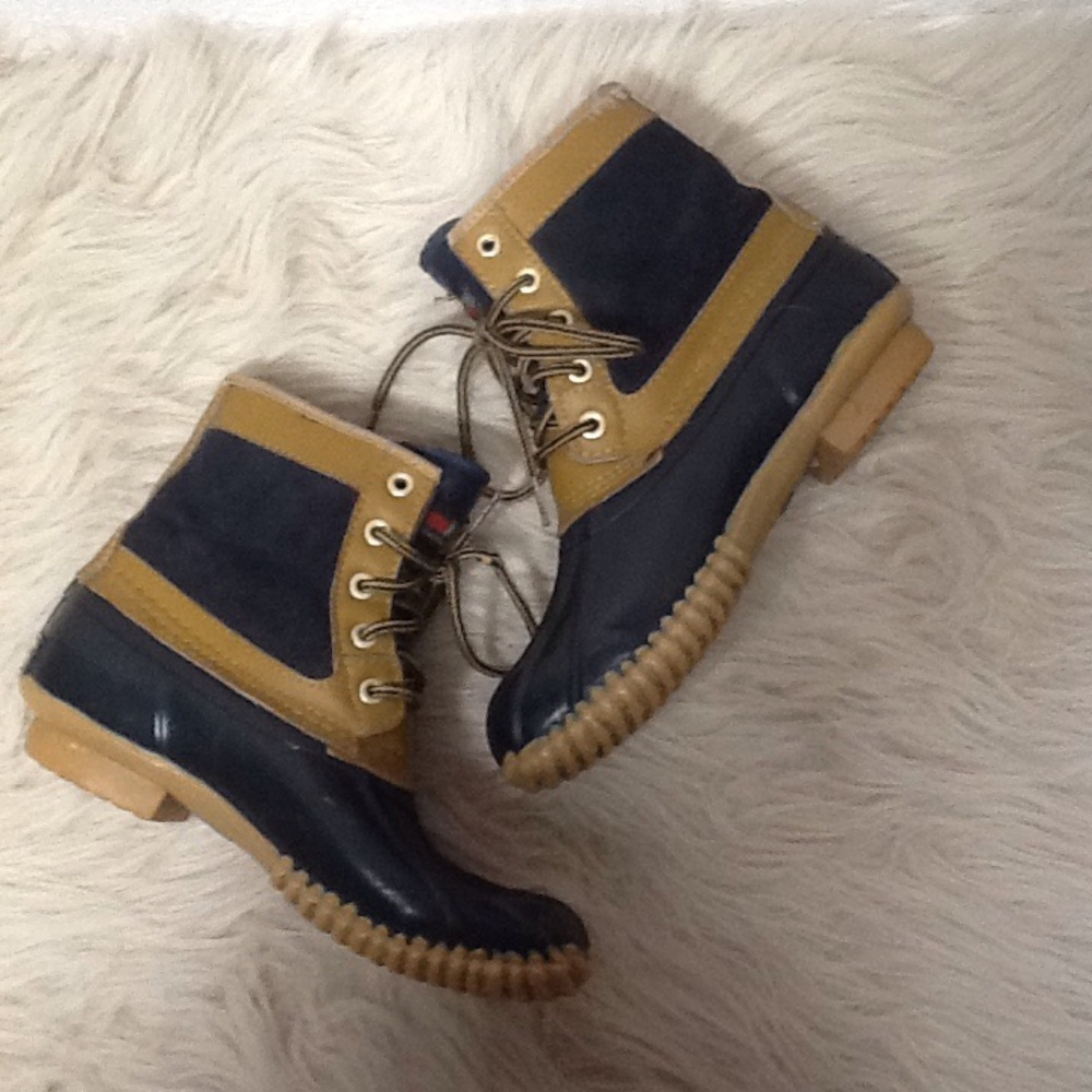 Northern Peninsula Navy Blue Duck Boots Sz 6